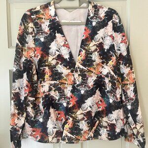 Marie Oliver Faux Wrap 100% Silk Top